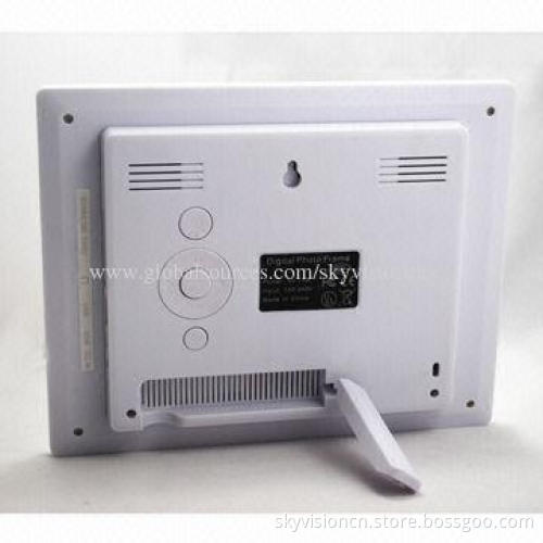 8-inch Acrylic/wooden digital photo frame with 800*600P resolution, auto copy/play HD video